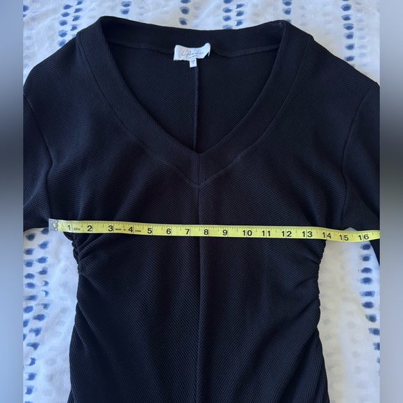 L'Academie Abriana Cotton T Shirt Dress in Black - Size S - Picture 13 of 14